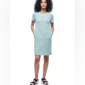 Short Sleeve Mint Green Shift Dress